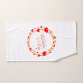Conception de cercle de la Saint-Valentin-25695 (Serviette à main)