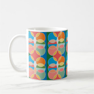 Conception de cercles ludiques modernes pour mug d