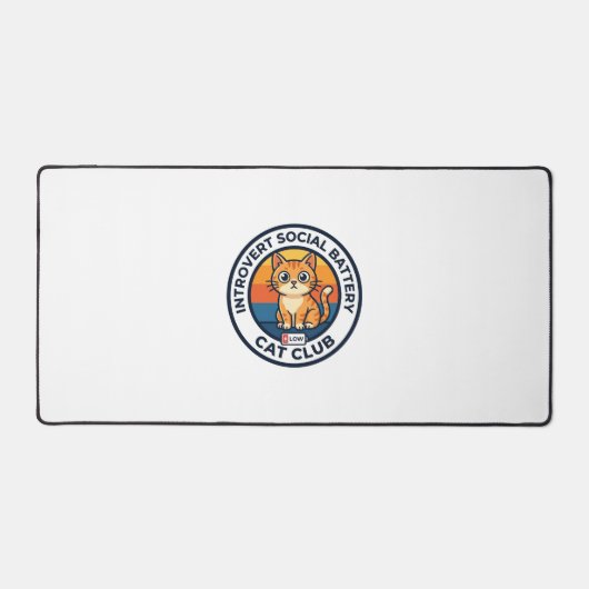 Conception de chat de batterie sociale introverti (Recto)