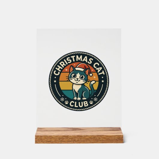 Conception de chat de Noël Kitty mignon - Club de (Recto)
