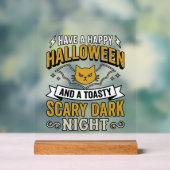 Conception de chat Halloween vintage nuit sombre e (Neutre)