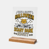 Conception de chat Halloween vintage nuit sombre e (Angle)