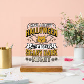 Conception de chat Halloween vintage nuit sombre e (Mariage)