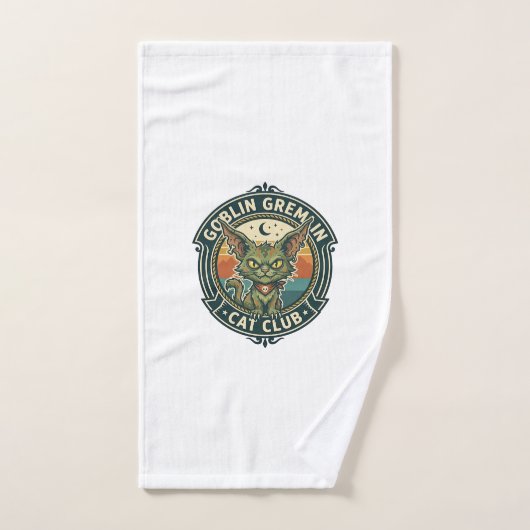 Conception de chat mignon de lutin gremlin - Gobel (Serviette à main)
