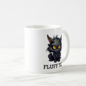 Conception de chat noir bébé - Mug classique (Devant droit)