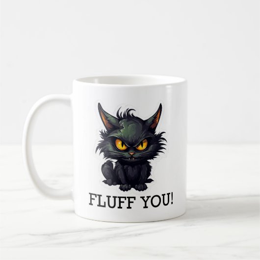 Conception de chat noir bébé - Mug classique (Gauche)