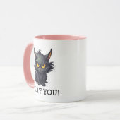 Conception de chat noir bébé - Mug Combo (Devant gauche)