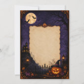 conception de chat pour carte d'Halloween (Dos)