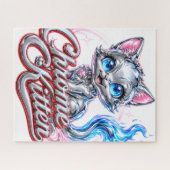 Conception de chaton chrome, puzzle  (Horizontal)