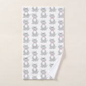 Conception de chats gris (Serviette à main)