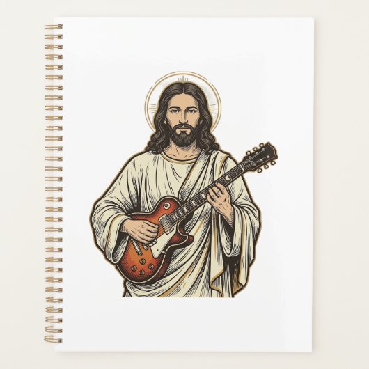 Conception de chemise à gravure de guitariste sacr (Devant)