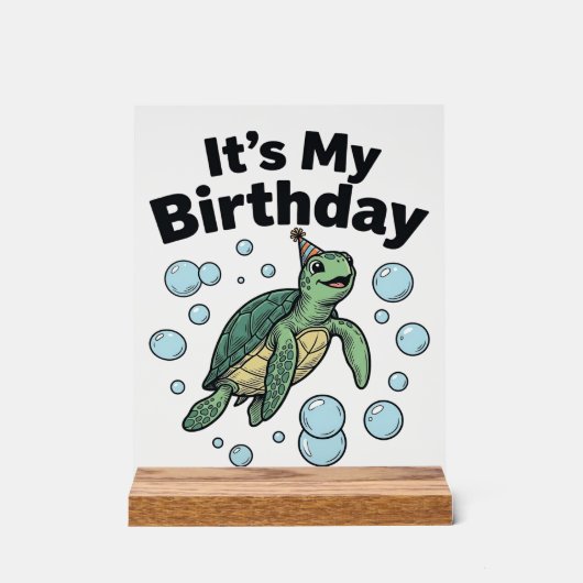 Conception de chemise d'anniversaire de tortue mar (Recto)