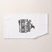 Conception de chemise de chapeau de sorcière Hallo (Serviette à main)