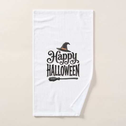 Conception de chemise de chapeau de sorcière Hallo (Serviette à main)