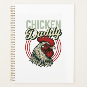 Conception de chemise de coq de papa de poulet vin