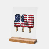 Conception de chemise de drapeau de popsicle patri (Angle)