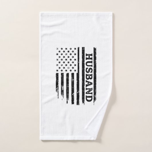 Conception de chemise de drapeau patriotique de ma (Serviette à main)