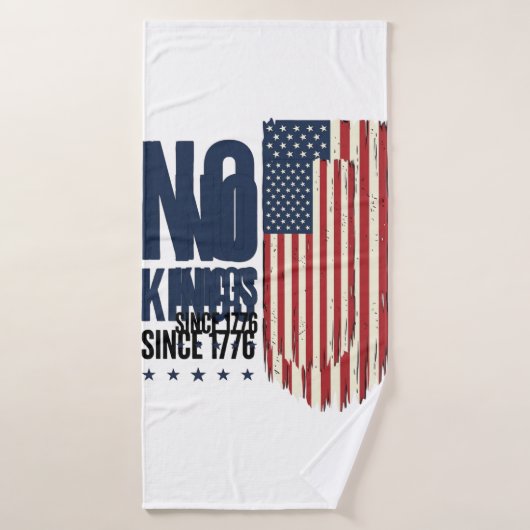 Conception de chemise de drapeau patriotique sans (Serviette de bain)