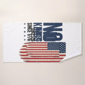 Conception de chemise de drapeau patriotique sans (Serviette de bain)