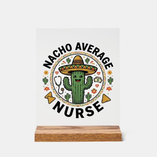 Conception de chemise de fête de cactus d'infirmiè (Recto)