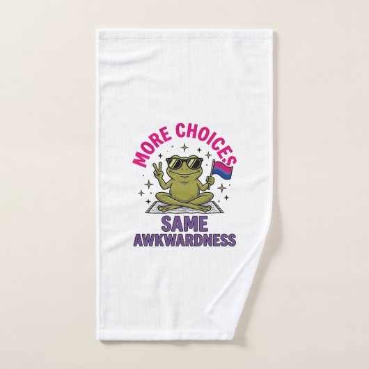 Conception de chemise de fierté de grenouille Bi d (Serviette à main)