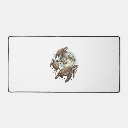 Conception de chemise de gravure de tortue de mer (Recto)