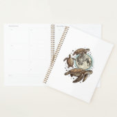 Conception de chemise de gravure de tortue de mer (Devant avec enveloppe)