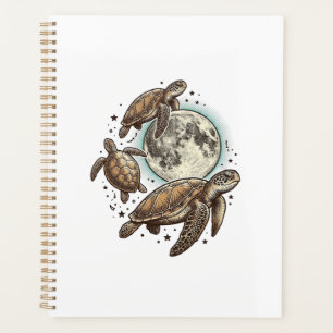 Conception de chemise de gravure de tortue de mer
