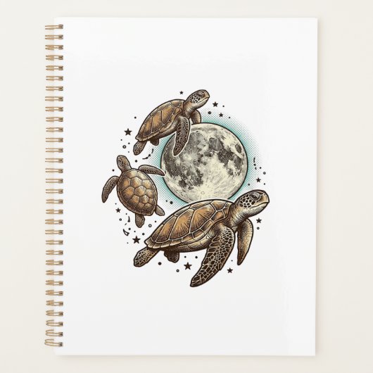 Conception de chemise de gravure de tortue de mer (Devant)