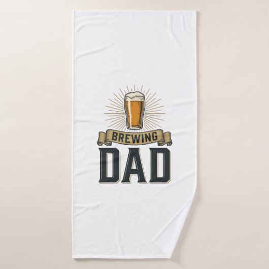 Conception de chemise de gravure vintage de bière  (Serviette de bain)