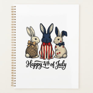 Conception de chemise de lapin patriotique du 4 ju