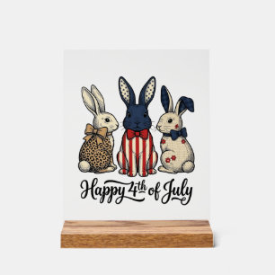 Conception de chemise de lapin patriotique du 4 ju