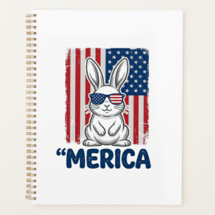 Conception de chemise de lapin patriotique Vintage