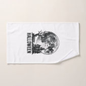 Conception de chemise de lune de maison hantée Hal (Serviette à main)