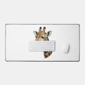 Conception de chemise de portrait de girafe gravur (Clavier et souris)