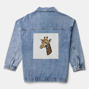 Conception de chemise de portrait de girafe gravur