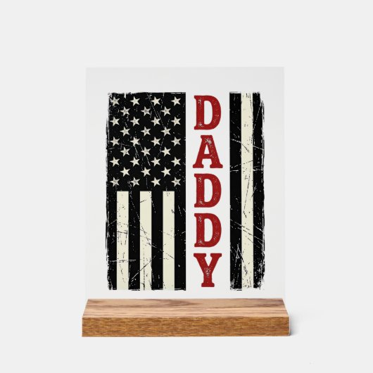 Conception de chemise Drapeau Américain Papa en dé (Recto)