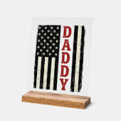 Conception de chemise Drapeau Américain Papa en dé (Angle)