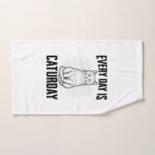 Conception de chemise drôle pour amateur de chat d (Serviette à main)