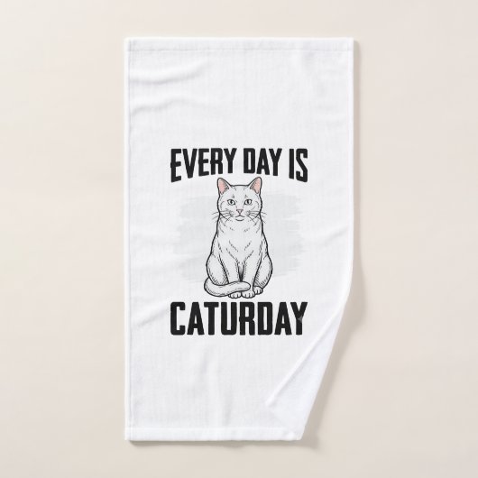 Conception de chemise drôle pour amateur de chat d (Serviette à main)