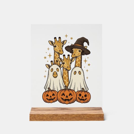 Conception de chemise fantôme de girafe de Hallowe (Recto)