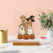 Conception de chemise fantôme de girafe de Hallowe (Mariage)