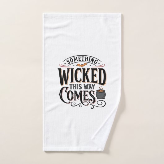 Conception de chemise Halloween Vintage Something (Serviette à main)