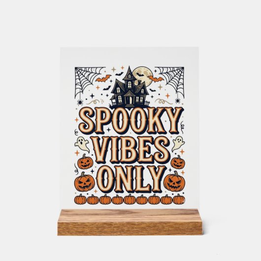Conception de chemise Halloween vintage Spooky Vib (Recto)