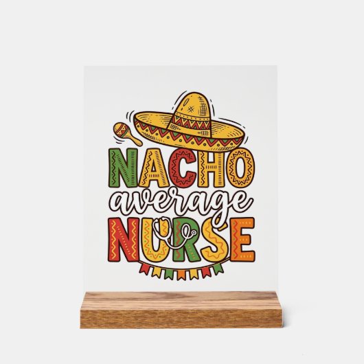Conception de chemise Nacho Average Nurse Cinco De (Recto)