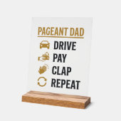 Conception de chemise Pageant Dad Drive Pay Clap R (Angle)