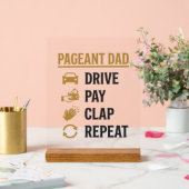 Conception de chemise Pageant Dad Drive Pay Clap R (Mariage)