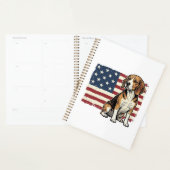 Conception de chemise pour chien de drapeau patrio (Devant avec enveloppe)
