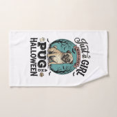 Conception de chemise pour fille amateur de chien (Serviette à main)