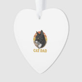 Conception de chemise pour papa de chat rétro vint (devant)